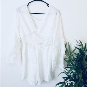White romper lace